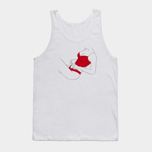 Woman line art Tank Top